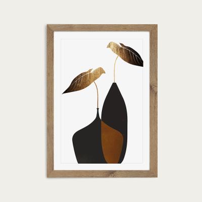 Bombinate.com Scandinavian Bouquet 1 Art Print Oak Frame