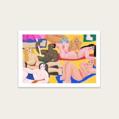 Bombinate.com La Plage Art Print Unframed