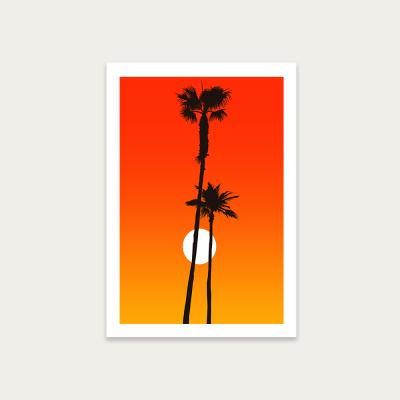Bombinate.com Paradiso Orange Art Print Unframed