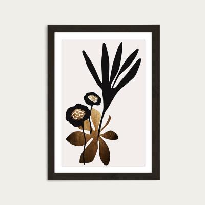 Bombinate.com Blossom Beauty Gold Art Print Black Frame