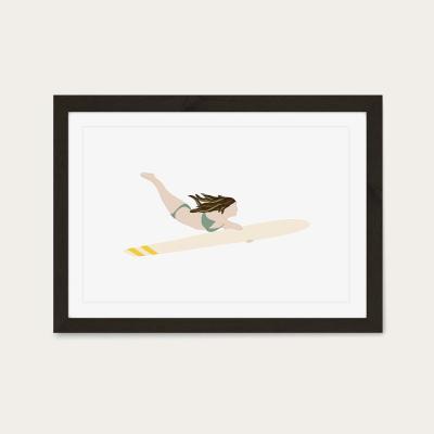 Bombinate.com Luna Art Print Black Frame