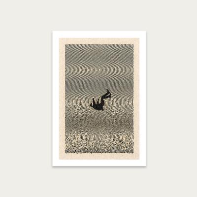 Bombinate.com Falling Art Print Unframed