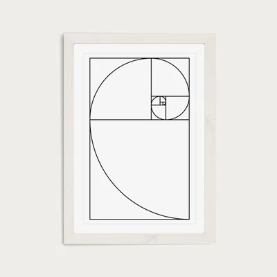 Bombinate.com Proportio Devina White Art Print White Frame
