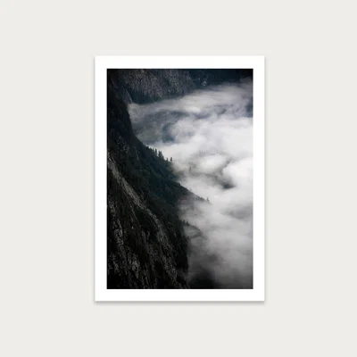 Bombinate.com Fantastic Foggy Morning in The Mountains Art Print Unframed