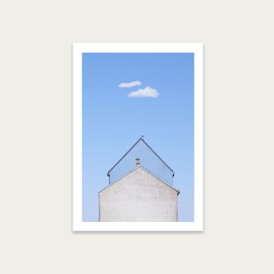 Bombinate.com Double House Art Print Unframed