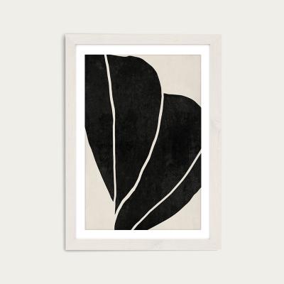 Bombinate.com Twined 02 Black Art Print White Frame