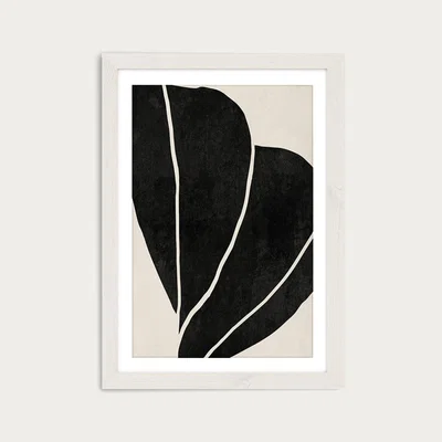 Bombinate.com Twined 02 Black Art Print White Frame