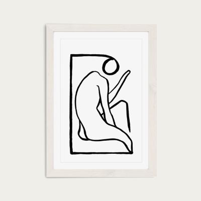 Bombinate.com Nude Art Print White Frame