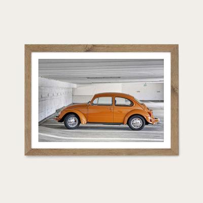 Bombinate.com Beetle Art Print Oak Frame