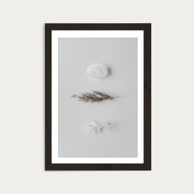 Bombinate.com Stones & Branches II Art Print Black Frame