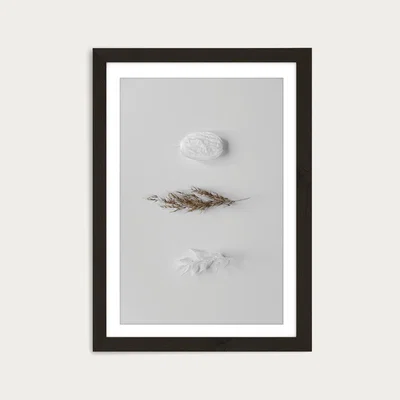 Bombinate.com Stones & Branches II Art Print Black Frame