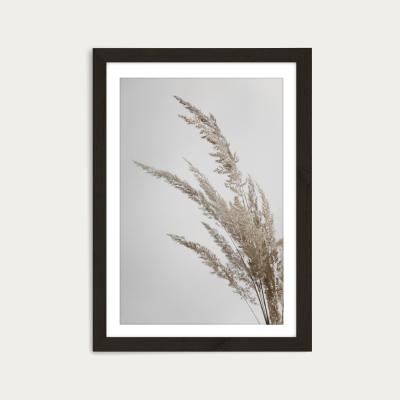 Bombinate.com Soft Natural Pampas Grass Art Print Black Frame