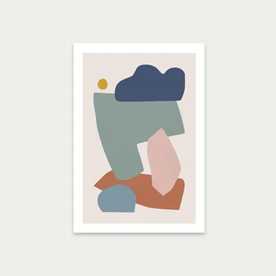 Bombinate.com Collage Pastel I Art Print Unframed