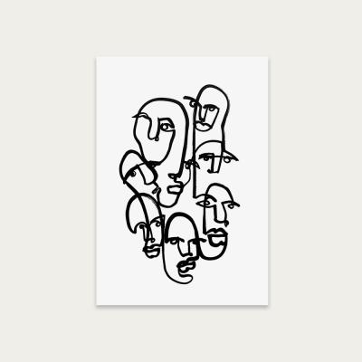 Bombinate.com Face Merge II Art Print Unframed