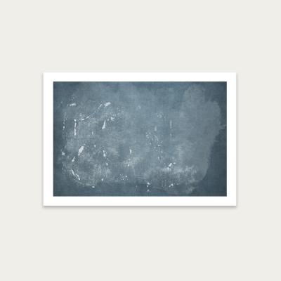 Bombinate.com Minimal Abstract Blue 04 Art Print Unframed