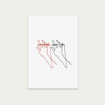 Bombinate.com Hands Art Print Unframed