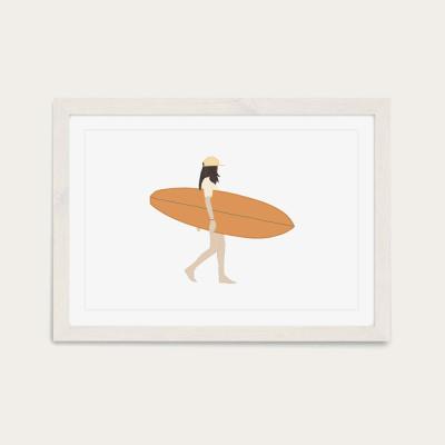 Bombinate.com Calm Sunset Art Print White Frame