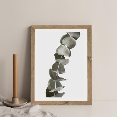 Bombinate.com Dried Eucalyptus Branches 1 Of 3 Art Print Oak Frame