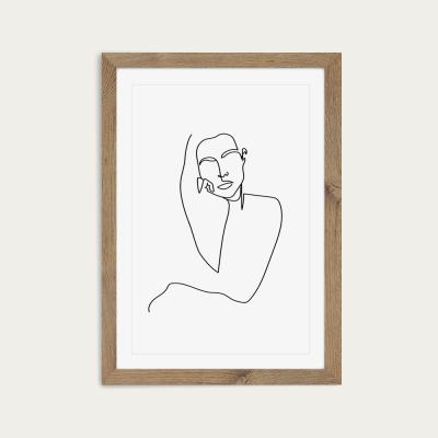 Bombinate.com Beauty Art Print Oak Frame