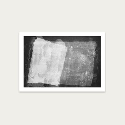 Bombinate.com Minimal Abstract Black and White 08 Art Print Unframed