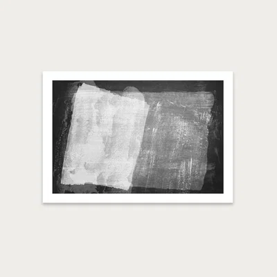 Bombinate.com Minimal Abstract Black and White 08 Art Print Unframed