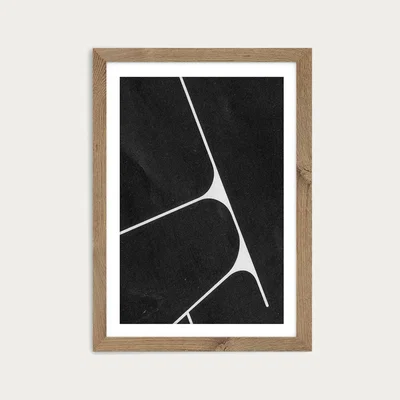 Bombinate.com Research N°001 Art Print Oak Frame