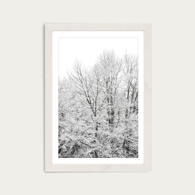 Bombinate.com When Green Turns White Art Print White Frame