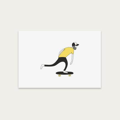 Bombinate.com Retro Push Art Print Unframed