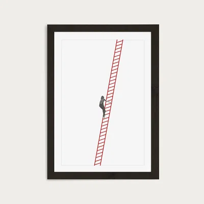 Bombinate.com Going Up Art Print Black Frame