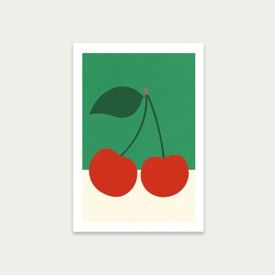 Bombinate.com Cherries Art Print Unframed