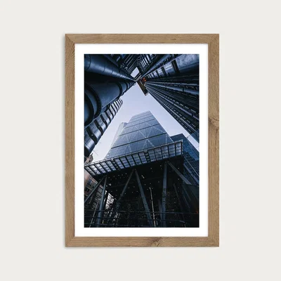 Bombinate.com Cheese Grater Art Print Oak Frame