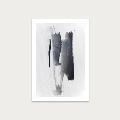 Bombinate.com Aquarelle Meets Pencil – Strokes Art Print Unframed