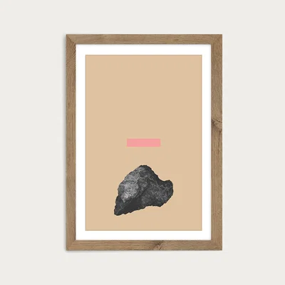 Bombinate.com Analogy Art Print Oak Frame
