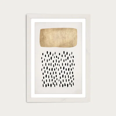 Bombinate.com Abstract Cloud Art Print White Frame