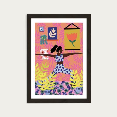 Bombinate.com Just Take a Deep Breath Art Print Black Frame