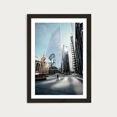 Bombinate.com London Morning Art Print Black Frame