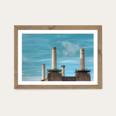 Bombinate.com Battersea 02 Art Print Oak Frame