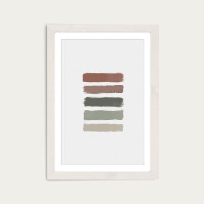Bombinate.com Ombre Earth Tones Art Print White Frame
