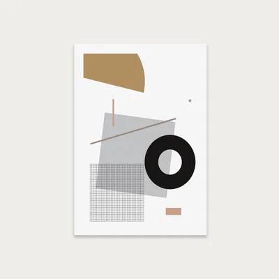 Bombinate.com Minimal Geo 1 Art Print Unframed