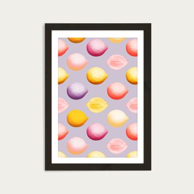 Bombinate.com Lemons Art Print Black Frame