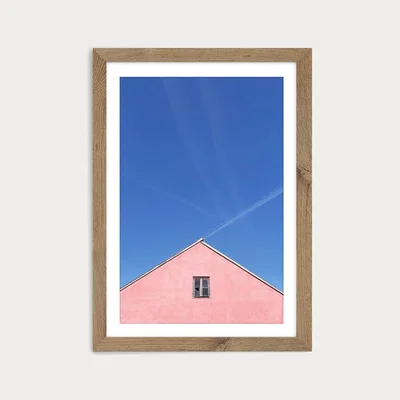 Bombinate.com Aligned Art Print Oak Frame