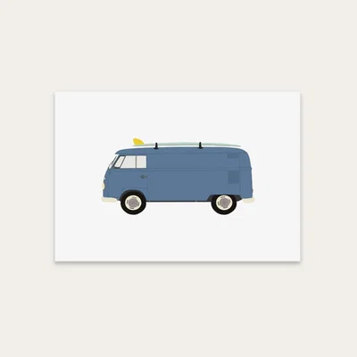 Bombinate.com Bus Art Print Unframed