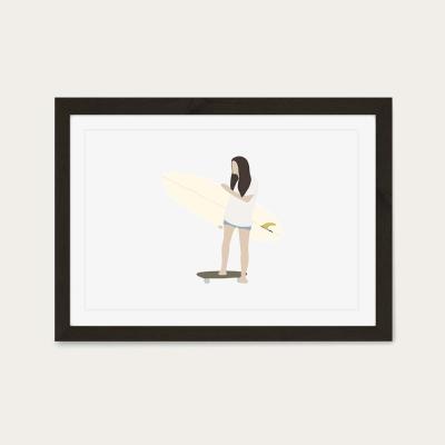 Bombinate.com Queen Art Print Black Frame