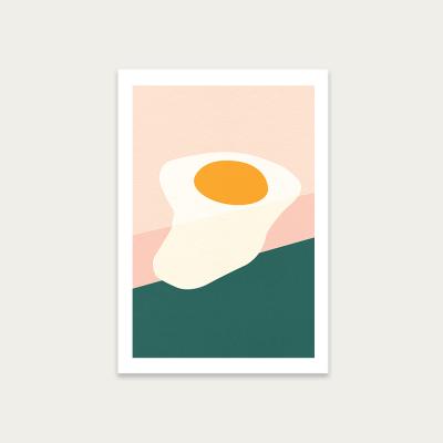 Bombinate.com Fried Egg on the Edge Art Print Unframed