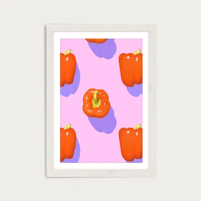 Bombinate.com Fruit No. 18 Art Print White Frame