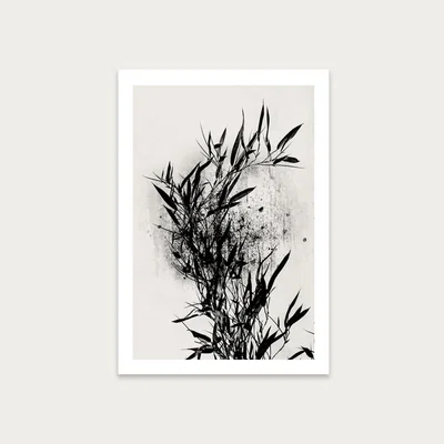 Bombinate.com Black Orchidee Art Print Unframed