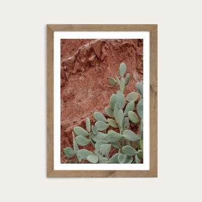 Bombinate.com Desert Mood Art Print Oak Frame