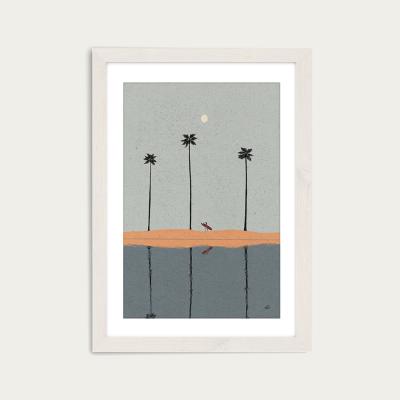 Bombinate.com Skyscrapers Art Print White Frame