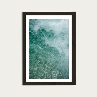 Bombinate.com Glacier Water Art Print Black Frame