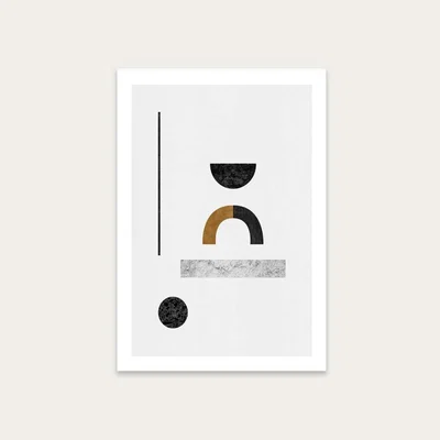 Bombinate.com Abstract Geometric III Art Print Unframed